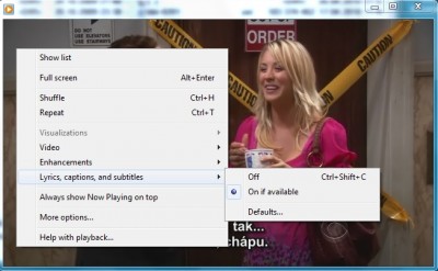 Titulky pre Windows Media Player Titulky pre Windows Media Player